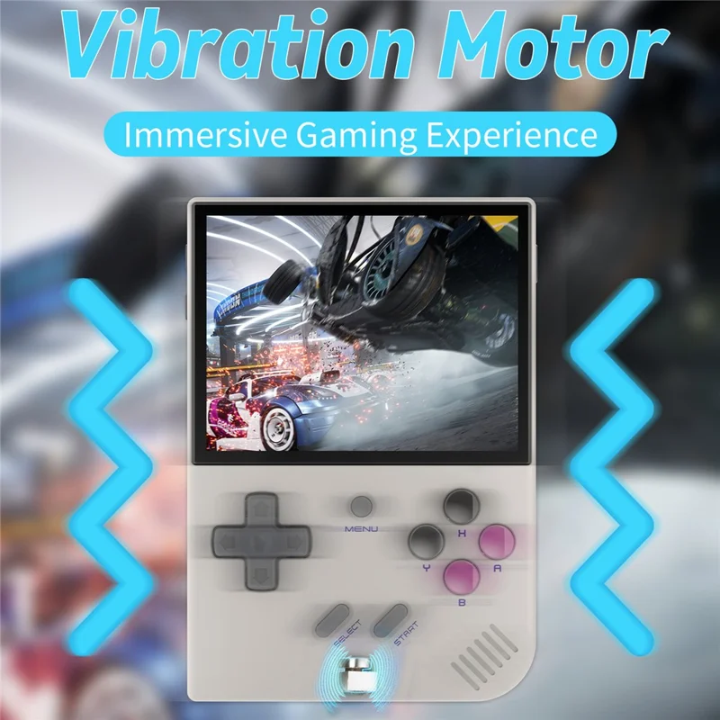 ANBERNIC RG35XX Plus 3.5-inch IPS Screen Wireless Gaming Machine Linux System Game Console (English Version), 64G Memory - Grey