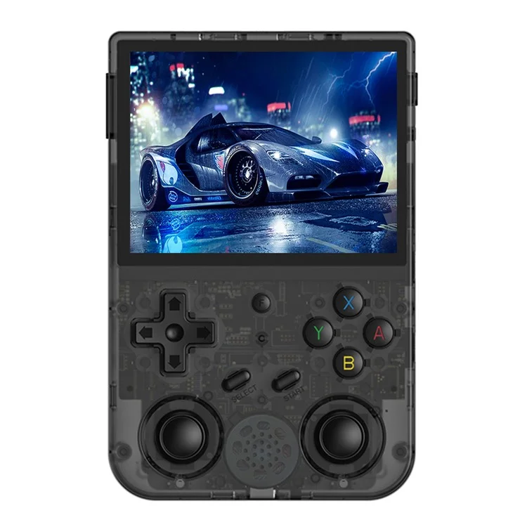 ANBERNIC RG353VS 3.5-inch Screen 32+128G Handheld Game Console, 25000 Games (English Version) - Transparent Black