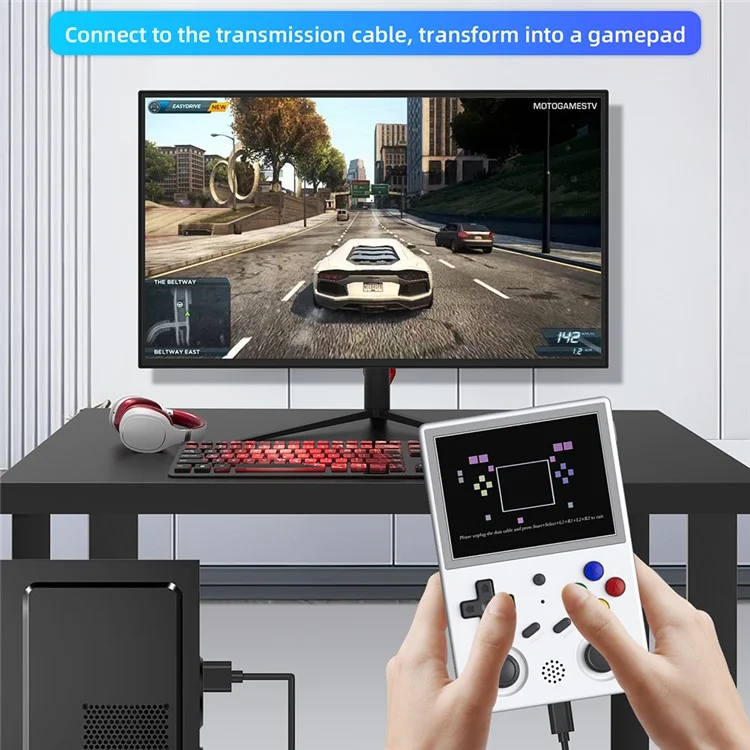 ANBERNIC RG353V Open Source Handheld Retro Game Console with 32G TF Card ( Has No Games ) - White