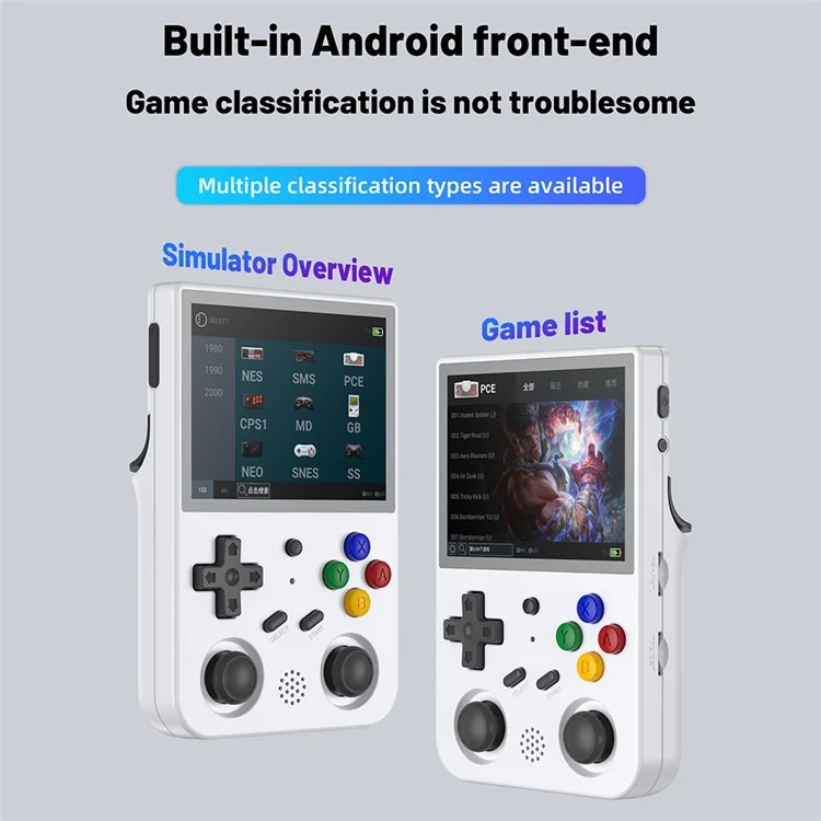 ANBERNIC RG353V Open Source Handheld Retro Game Console with 32G TF Card ( Has No Games ) - White