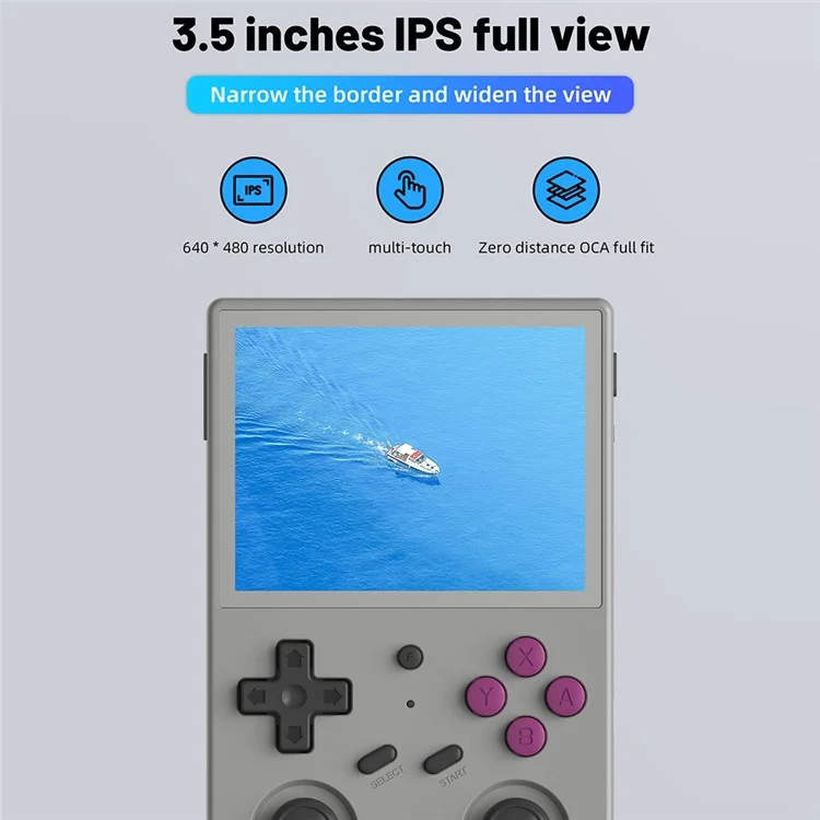ANBERNIC RG353V 3.5-inch Screen 32+64G Android Handheld Game Console, 15000 Games (English Version) - Grey