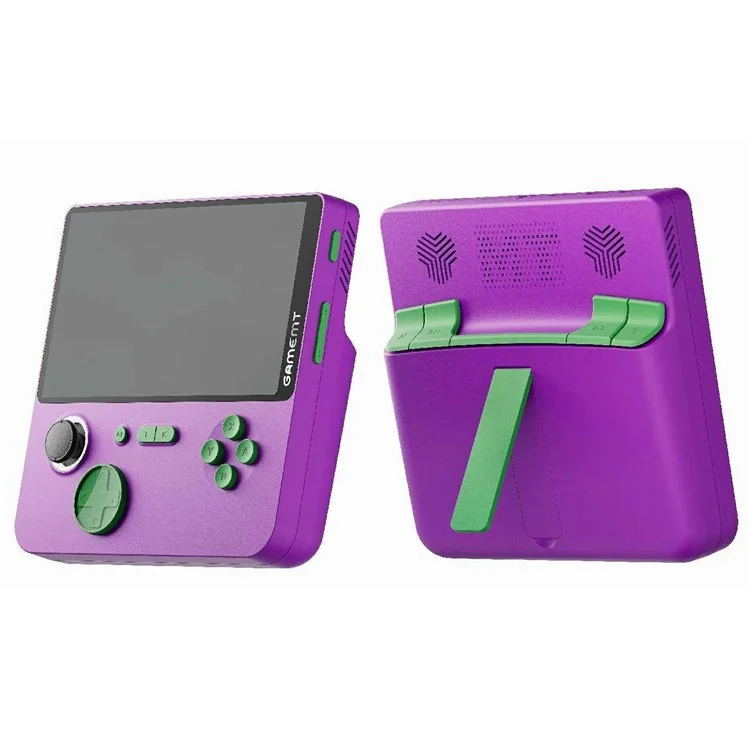 E5 5.0-inch Retro Handheld Game Console Mini Arcade Game Machine Support HD TV Connection with 64G Memory Card - Purple