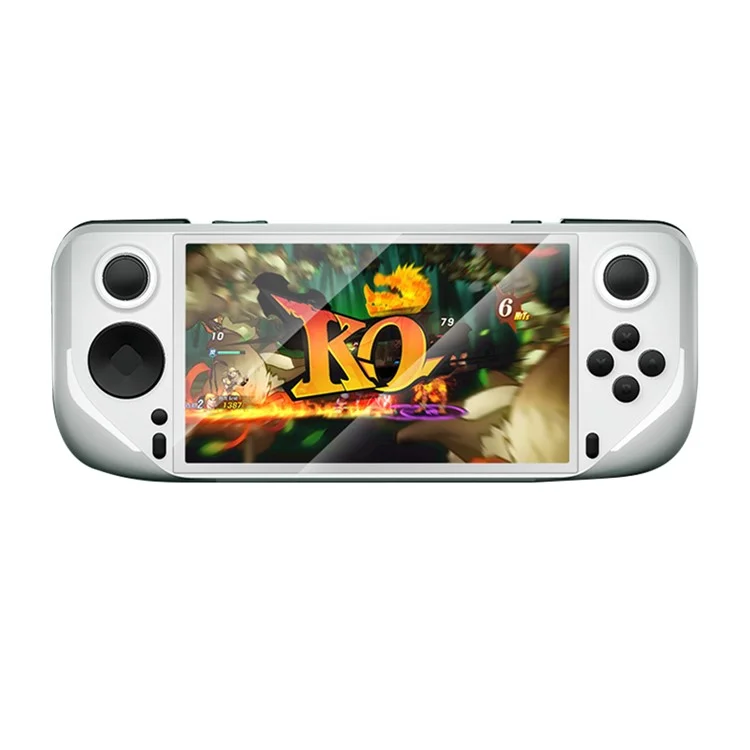 Consola de videojuegos portátil de 5 pulgadas E6 con sistema Android - Blanca