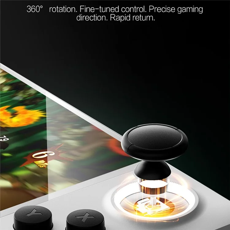 Consola de videojuegos portátil de 5 pulgadas E6 con sistema Android - Blanca