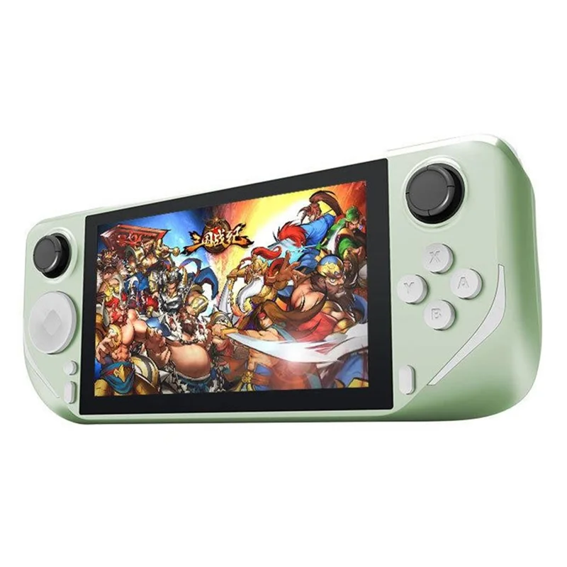 E6 5-Zoll-Tragbare Handheld-Videospielkonsole Android-System E-Sport-Spielemaschine (ohne Karte und Spiele) - Grün