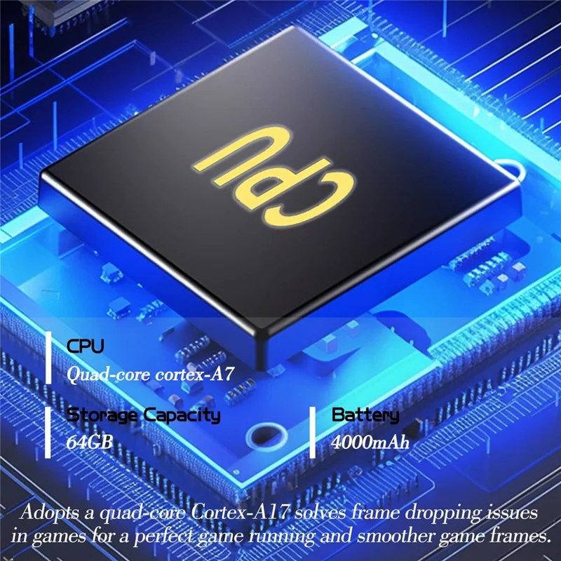 M18 Open Source 4.3-inch Screen Handheld Game Console with 64G Memory Card - Transparent Black