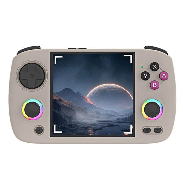 AMPOWN RG Cubexx 3.95-inch IPS Screen Quad-Core CPU Linux System Game Console, with 32G+64G TF Card - Grey