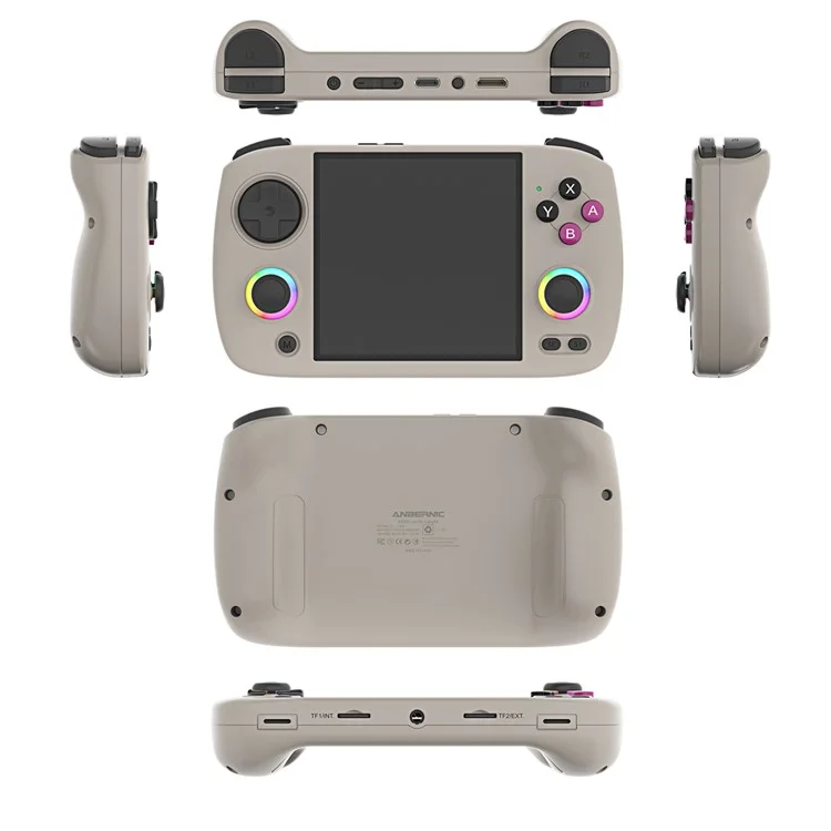 AMPOWN RG Cubexx 3.95-inch IPS Screen Quad-Core CPU Linux System Game Console, with 32G+64G TF Card - Grey