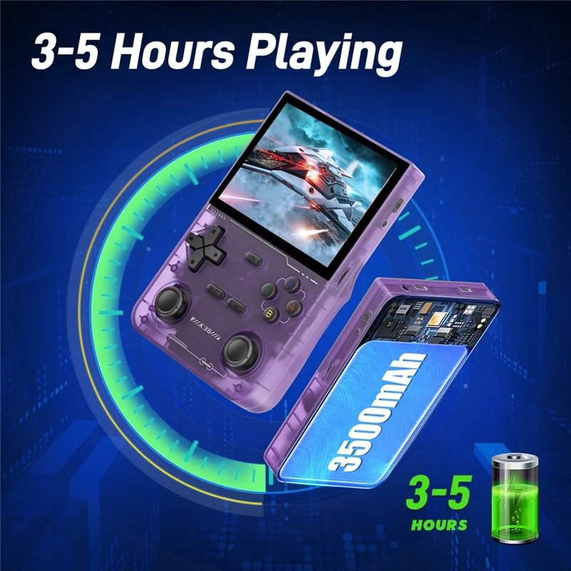 K36 Open Source Handheld Linux Gaming Console Retro Arcade Nostalgic Game Machine (No Memory Card) - Purple