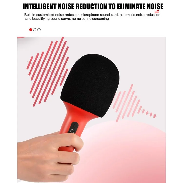 k10 Wireless Karaoke Microphone Speaker Live Streaming Singing Bluetooth-compatible Mic - Green