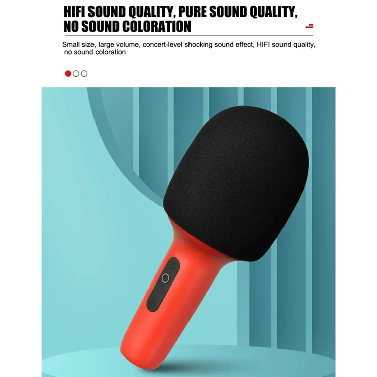 k10 Wireless Karaoke Microphone Speaker Live Streaming Singing Bluetooth-compatible Mic - Green