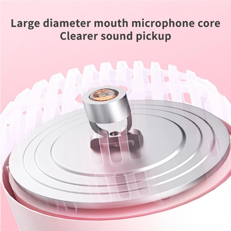 Беспроводной микрофон-колонка для караоке k39 с Bluetooth для детей - Розовый