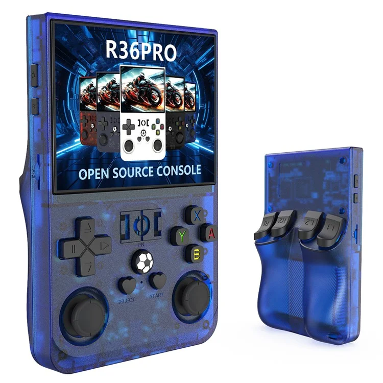 R36 Pro Open Source Handheld Game Console GBA Arcade Portable Game Machine with 128G Card - Transparent Blue

R36 Pro Open-Source-Handheld-Spielekonsole GBA Arcade tragbare Spielemaschine mit 128G-Karte - Transparent Blau