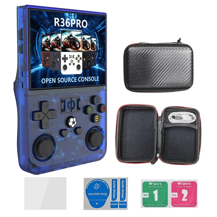R36 Pro Open Source Handheld Game Console GBA Arcade Portable Game Machine with 128G Card - Transparent Blue

R36 Pro Open-Source-Handheld-Spielekonsole GBA Arcade tragbare Spielemaschine mit 128G-Karte - Transparent Blau