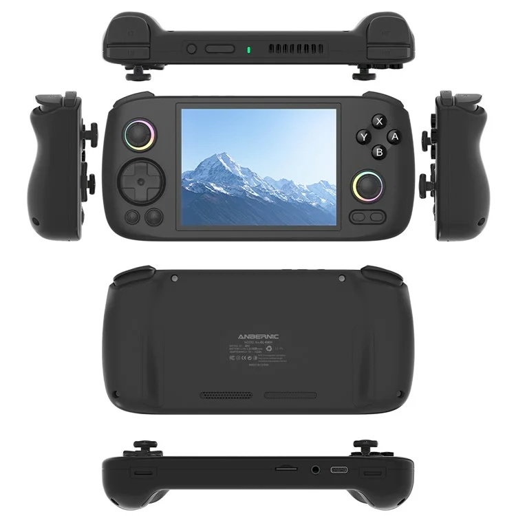 AMPOWN RG406H Console de Jogos Portátil Retrô de 4 polegadas com 128G para Android 13 - Preto