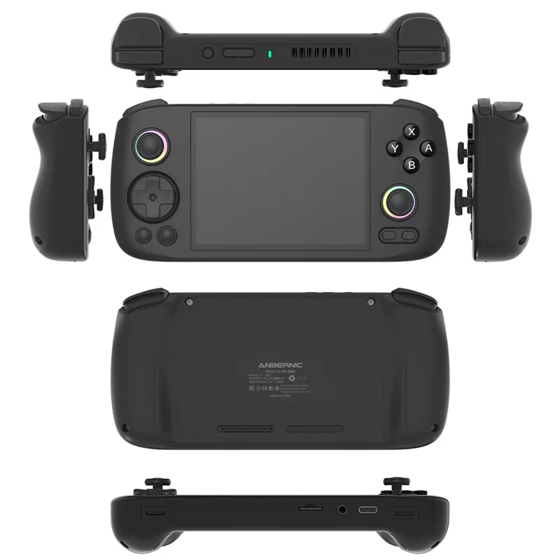 AMPOWN RG406H 4 inch Display 64G Handheld Game Console for Android 13 Retro Portable Game Device - Black