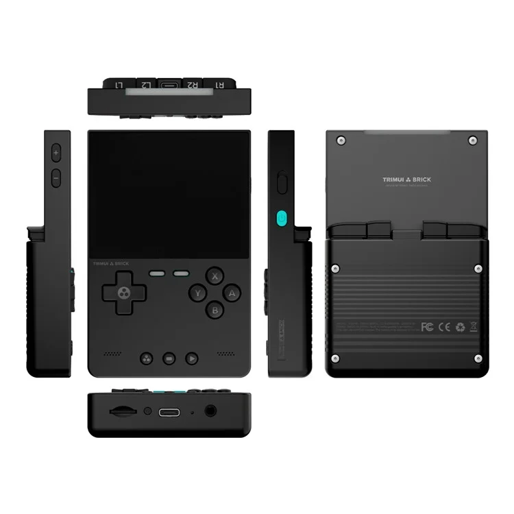 AMPOWN TRIMUI BRICK 128G Handheld Spielekonsole 3,2 Zoll IPS-Bildschirm Open Source Arcade Retro-Spielegerät - Schwarz