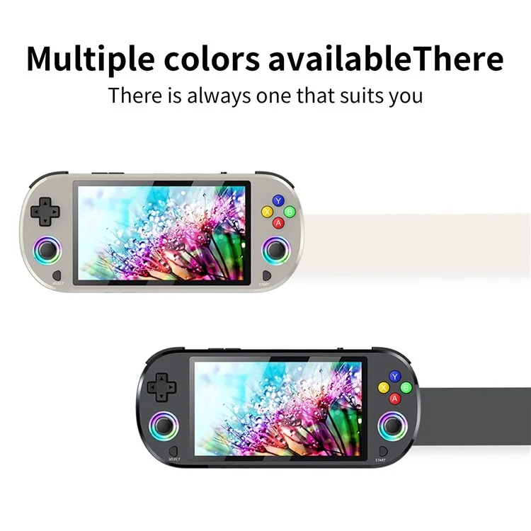 AMPOWN M22 Handheld Game Console Retro HD 5 inch Display Portable Game Device with 2 Controllers - Grey