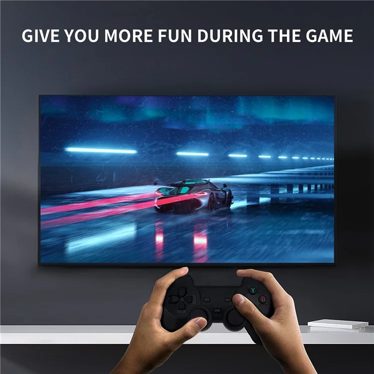 AMPOWN M22 64G Console de Jogos Portátil Retrô HD com Tela de 5 Polegadas e 2 Controles - Cinza