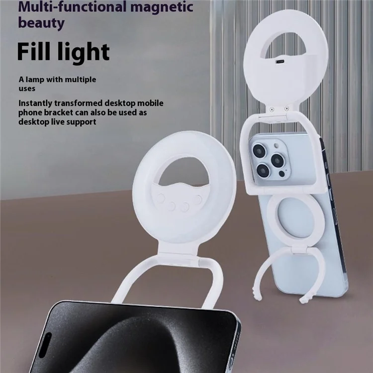 Magnetic Selfie Light LED Fill Light Multi-Function Beauty Light for Photography / Live Streaming