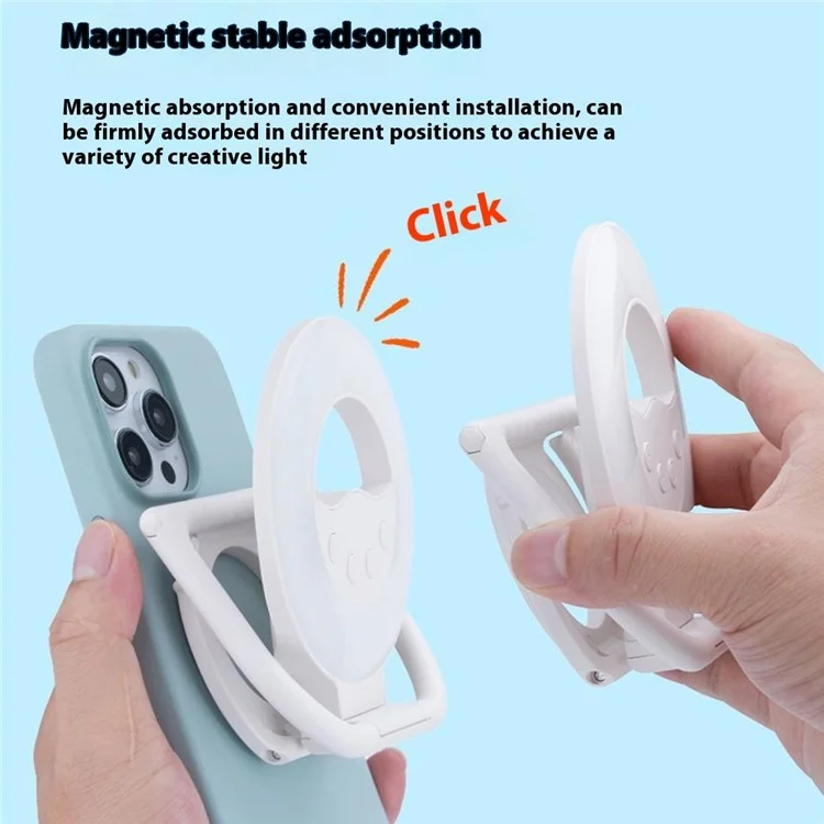 Magnetic Selfie Light LED Fill Light Multi-Function Beauty Light for Photography / Live Streaming