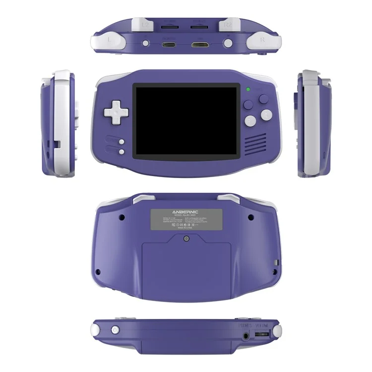 Console portatile da gioco retrò con sistema Linux, schermo IPS da 3,4 pollici AMPOWN RG 34XX e scheda TF da 32G + 128G - Blu