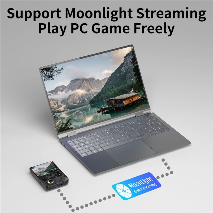 ANBERNIC RG40XXV 4-Zoll-IPS-Bildschirm Bluetooth / WLAN-Handheld-Spielekonsole für HD-Fernseher (mit 32 GB + 64 GB SD-Karte) - Schwarz
