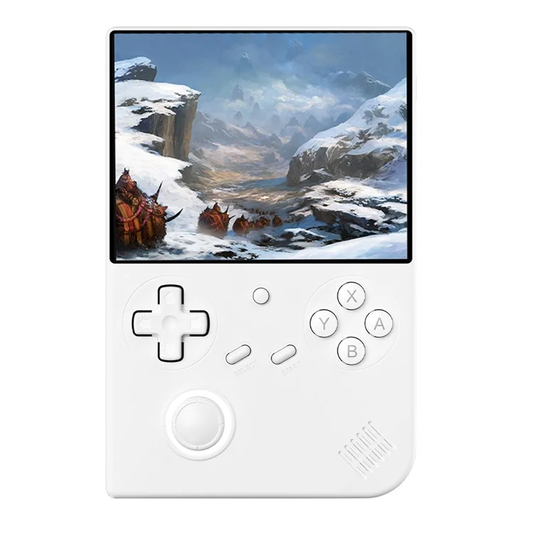 Console portatile per giochi ANBERNIC RG40XXV con schermo IPS da 4 pollici, Bluetooth e WiFi per TV HD (con scheda TF da 32G + 128G) - Bianco