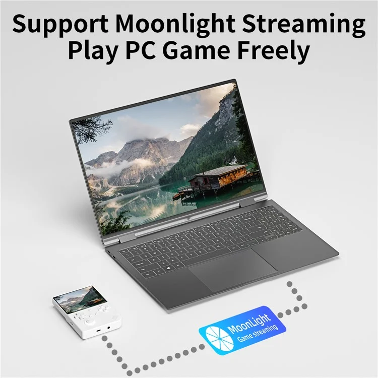 Console portatile per giochi ANBERNIC RG40XXV con schermo IPS da 4 pollici, Bluetooth e WiFi per TV HD (con scheda TF da 32G + 128G) - Bianco