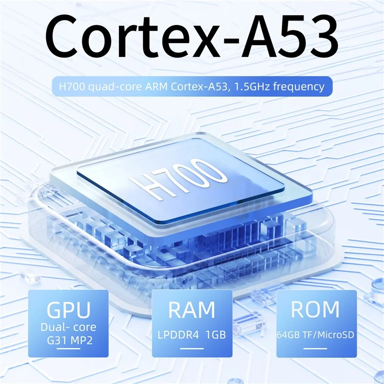 ANBERNIC RG40XXV Console da gioco portatile con schermo IPS da 4 pollici, Bluetooth e WiFi per TV HD (con scheda TF da 32G + 256G) - Bianco