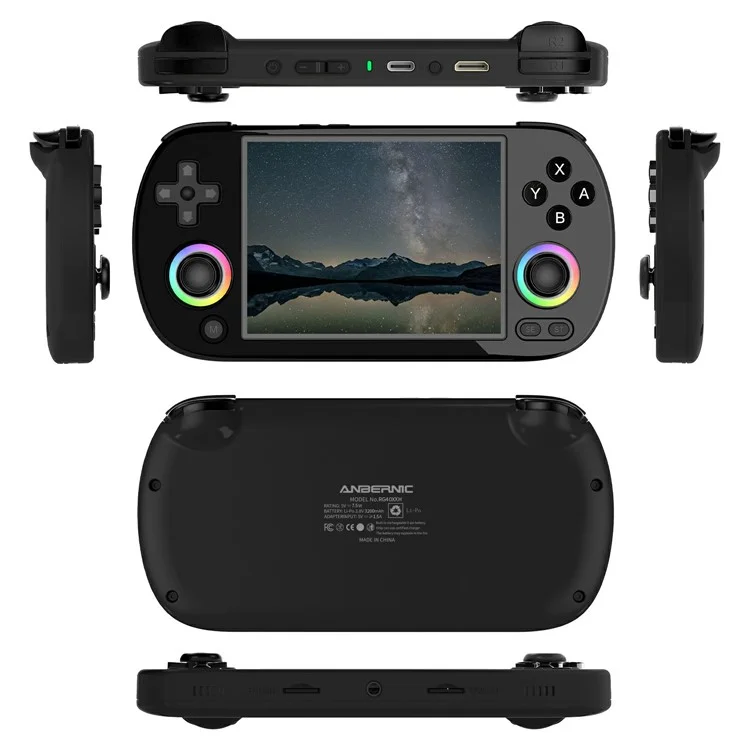 AMPOWN RG40XXH 32G Handheld Game Console 4 Inch Screen WIFI Controller HD TV Connection Gaming Machine - Black
