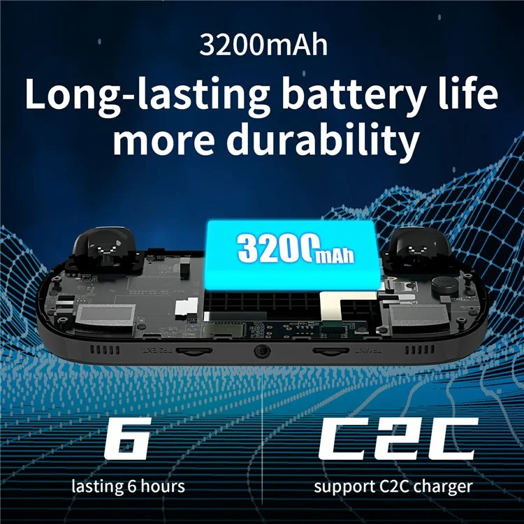 AMPOWN RG40XXH 32G Handheld Game Console 4 Inch Screen WIFI Controller HD TV Connection Gaming Machine - Black