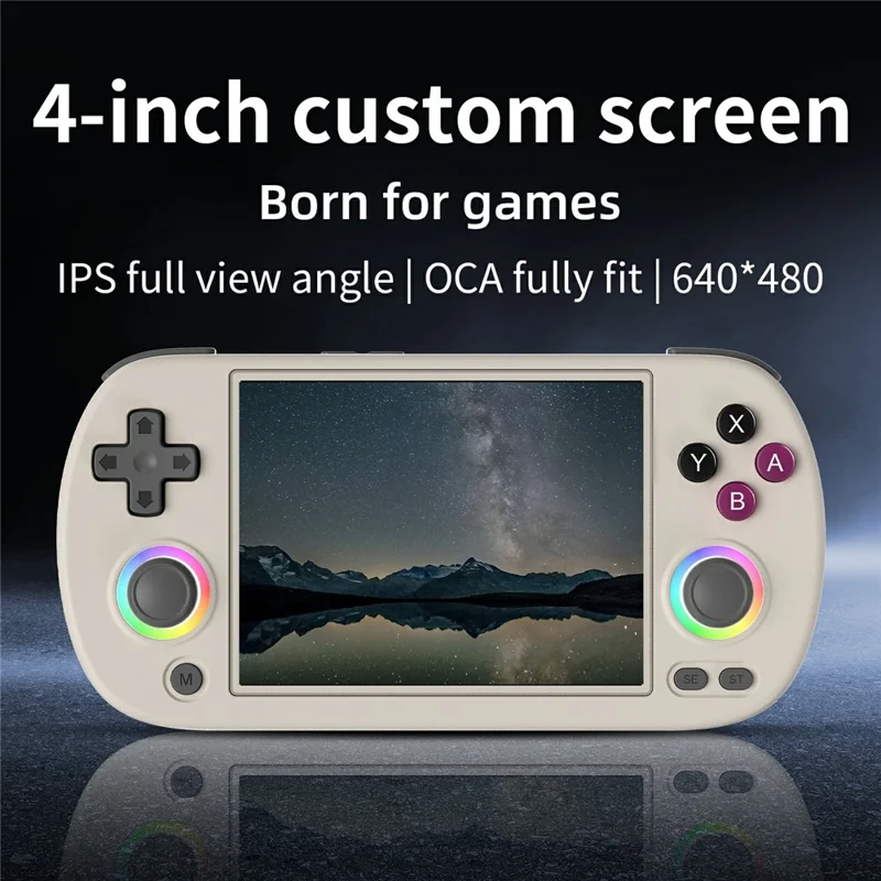 AMPOWN RG40XXH 32G Handheld Game Console 4 Inch Screen WIFI Controller HD TV Connection Gaming Machine - Grey
