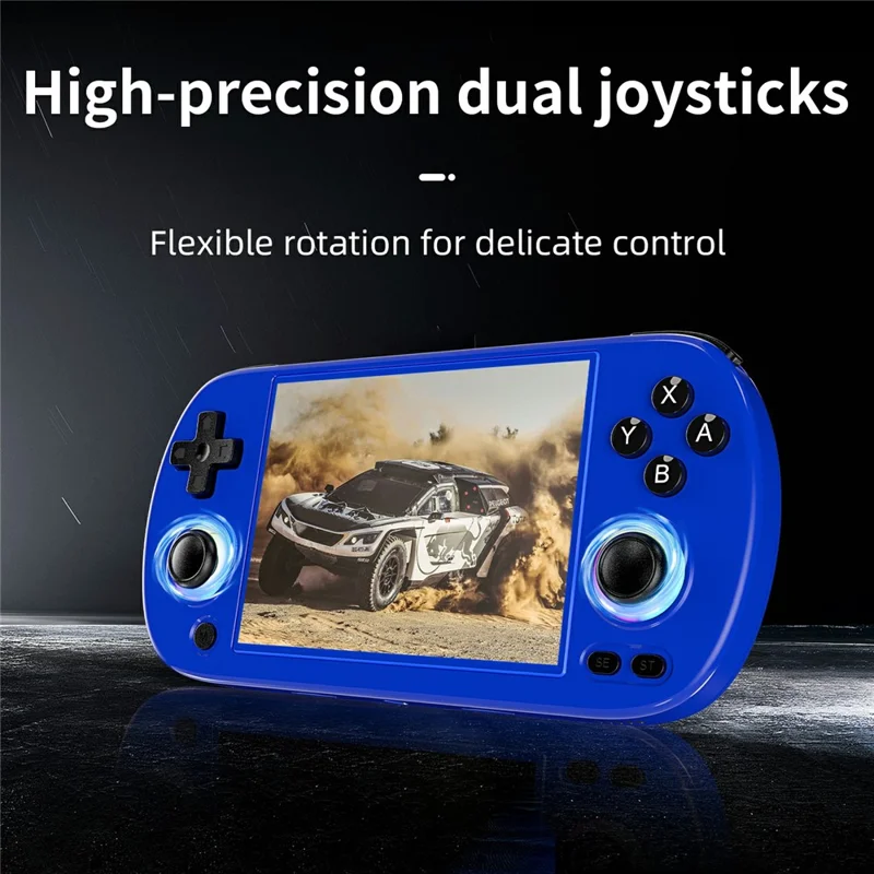 AMPOWN RG40XXH 32G Handheld Game Console 4 Inch Screen WIFI Controller HD TV Connection Gaming Machine - Blue