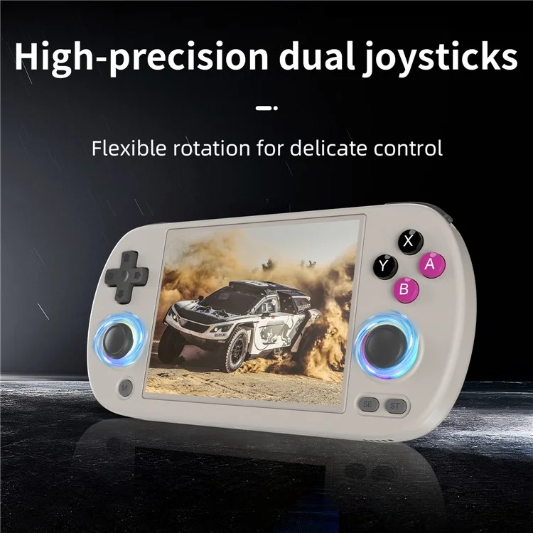 ANBERNIC RG40XXH tragbare Spielekonsole für HD-Fernseher mit Wireless-Controller mit 32G + 64G TF-Karte - Grau