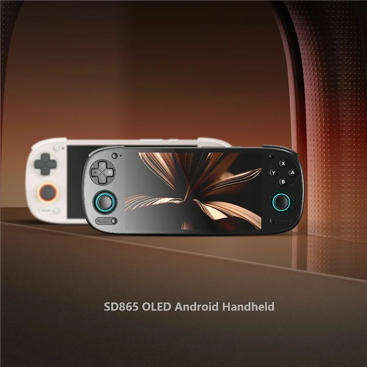 AMPOWN Retroid Pocket 5 Open Source Handheld Game Console 8G Speicher Android 13 Wireless-Controller mit 128G TF-Karte - Grau