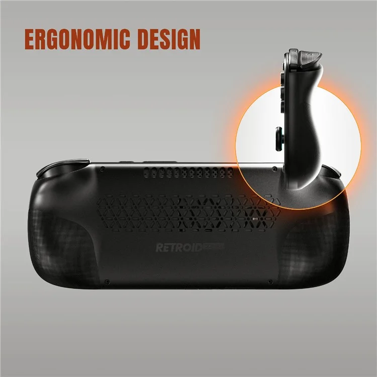 AMPOWN Retroid Pocket 5 Open Source Handheld Game Console 8G Speicher Android 13 Wireless-Controller mit 128G TF-Karte - Grau