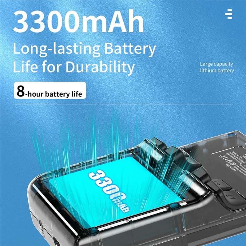 ANBERNIC RG35XX PLUS 3.5 Inch IPS Screen Handheld Game Console Retro Arcade Controller with 32G + 128G TF Card - Transparent Black