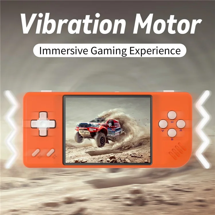 AMPOWN RG28XX 32G + 64G Handheld Retro Arcade Game Console Portable Nostalgic Gaming Machine - Orange