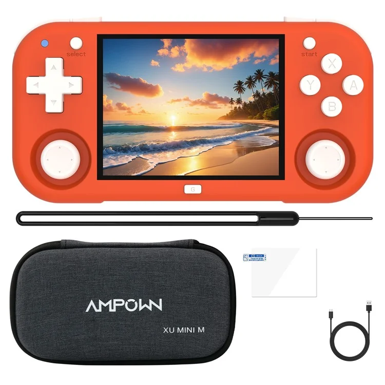 AMPOWN Magicx XU Mini M 64 Go Console de jeu portable Haute définition Open Source - Orange