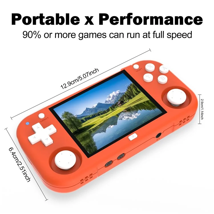 AMPOWN Magicx XU Mini M 128 Go Console de jeu portable à code source ouvert Haute Définition - Orange