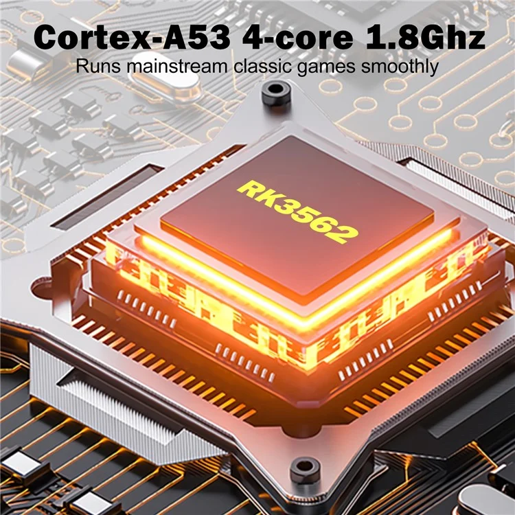 AMPOWN Magicx XU Mini M 128 Go Console de jeu portable à code source ouvert Haute Définition - Orange