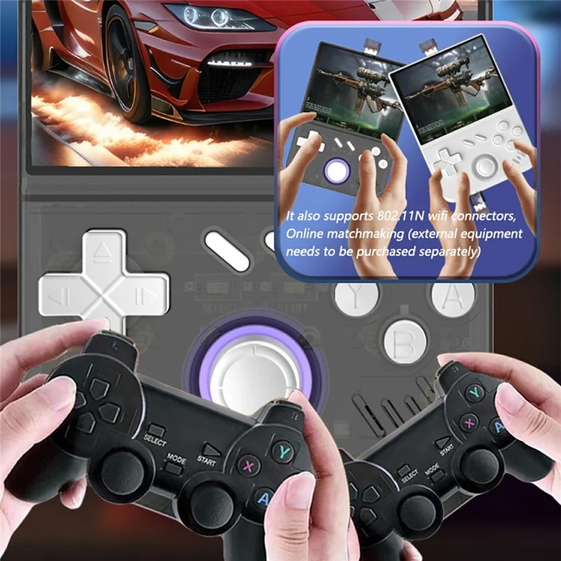 My Mini 128G Portable Retro Gaming Console Open Source 3D Handheld Game Machine - White