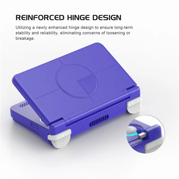 RETROID Pocket Flip2 Handheld Gaming Console 5.5 Inch AMOLED Screen Foldable Gamepad, 8+128G Storage - Blue