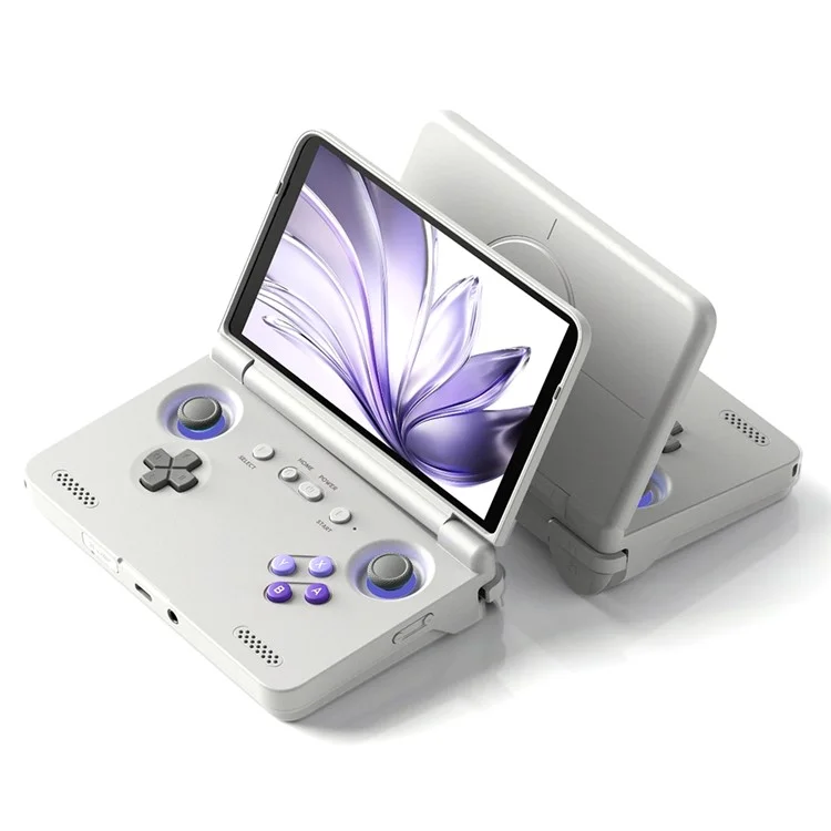 RETROID Pocket Flip2 Console Portatile da Gioco con Schermo AMOLED da 5,5 Pollici, Gamepad Pieghevole, Memoria da 8+128G - Grigio