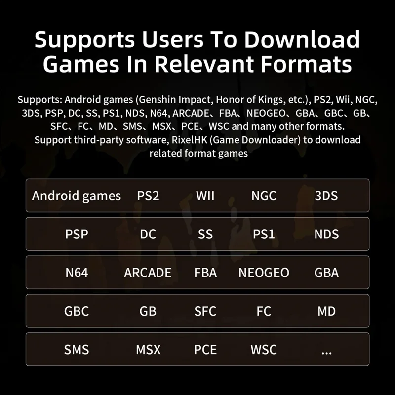 ANBERNIC RG Slide Console Portatile da Gioco da 4,7 Pollici con Schermo Touch, Android 13 con IA, Gamepad Retrò, con Scheda TF da 256GB - Bianco