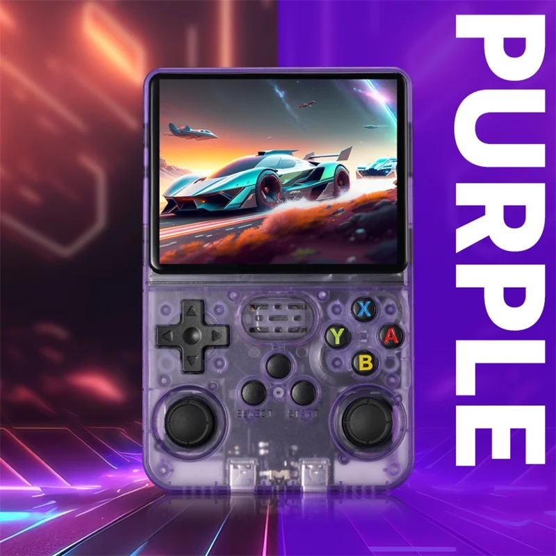R36s Open Source Handheld Game Console 3.5 Inch HD Screen Portable Retro Gamepad with PSP Emulator - Red