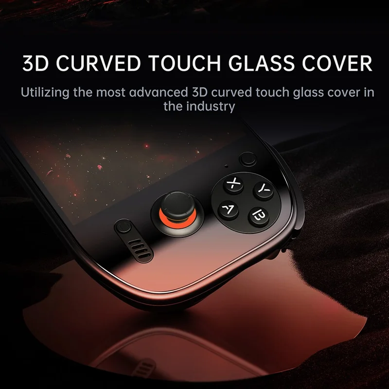 AMPOWN OIND 2 Portal Android 13 Open Source Handheld Game Console Retro Joystick Gaming Device, 16GB+1TB - Black