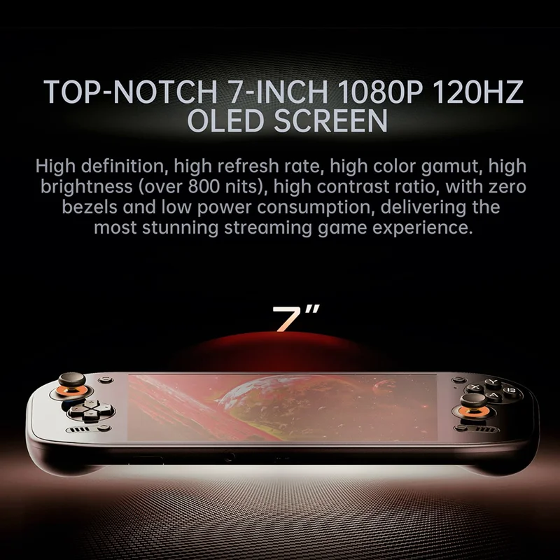 AMPOWN OIND 2 Portal Android 13 Open Source Handheld Game Console Retro Joystick Gaming Device, 16GB+1TB - White