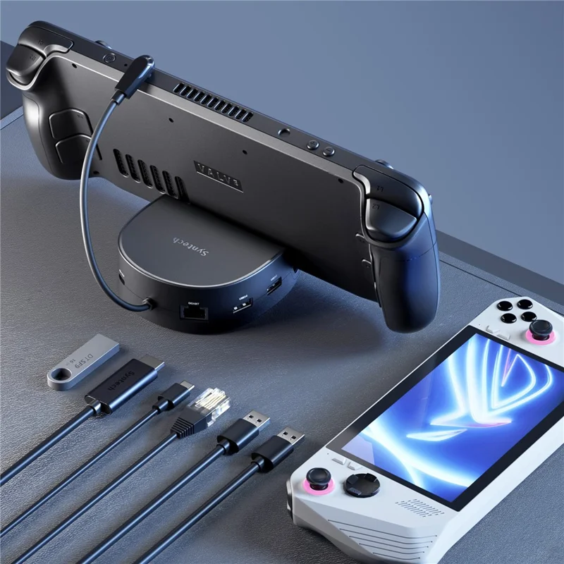 SYNTECH SYNM050 6 in 1 Expansion Docking Station 4K HD /  Gigabit Ethernet  /  USB 3.0 Multi-Port Hub for Game Consoles